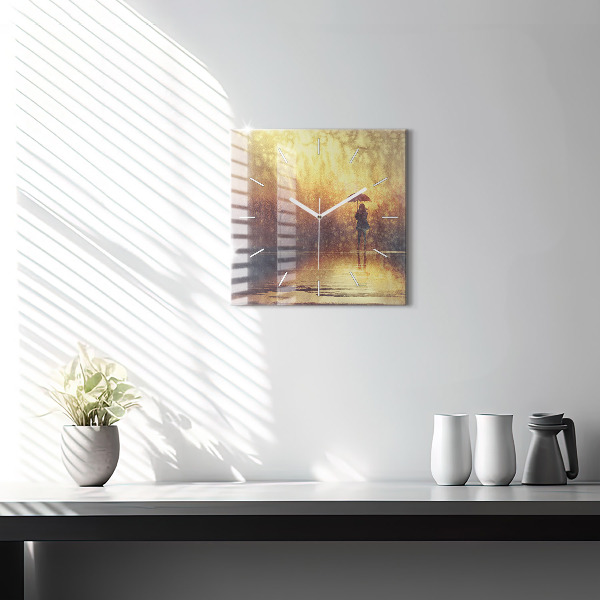 Orologio quadrato donna con ombrello