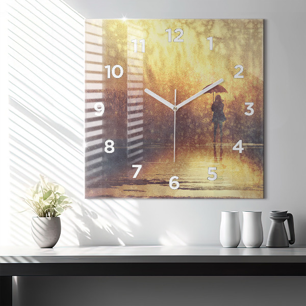 Orologio quadrato donna con ombrello