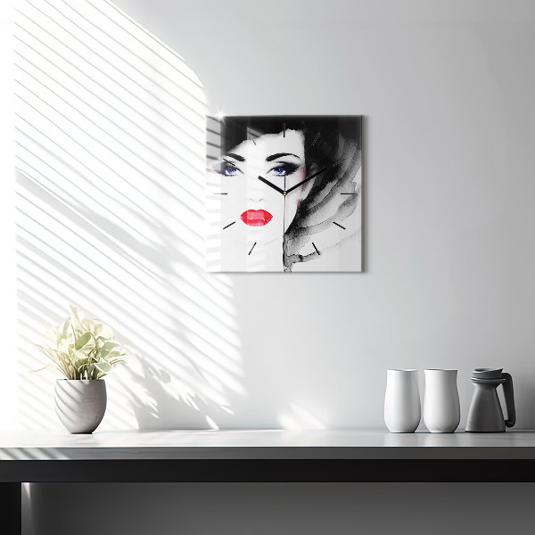 Orologio quadrato Ritratto di una donna