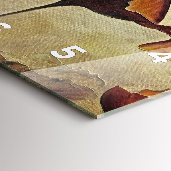 Orologio quadrato Papaveri dipinti