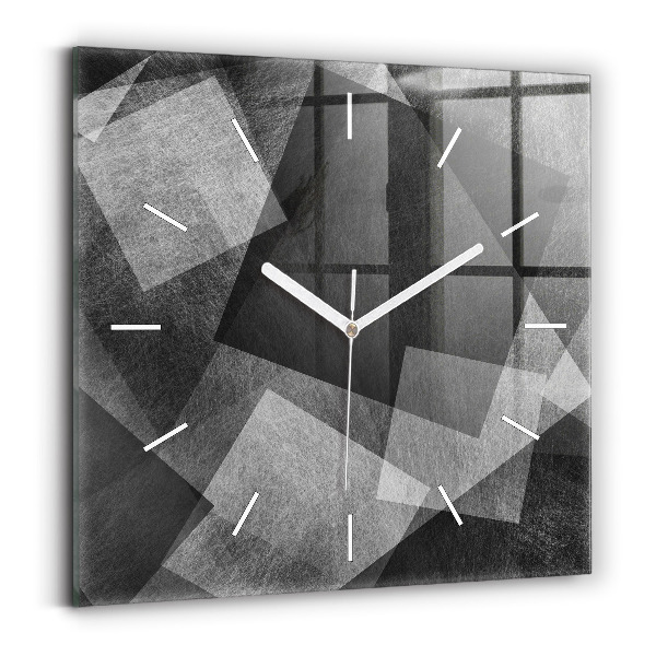 Orologio quadrato Astrazione geometrica