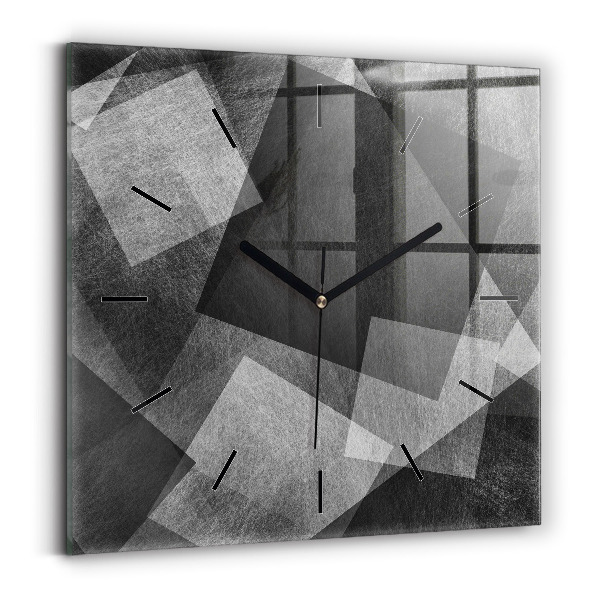 Orologio quadrato Astrazione geometrica