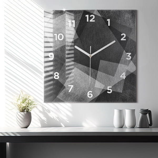 Orologio quadrato Astrazione geometrica