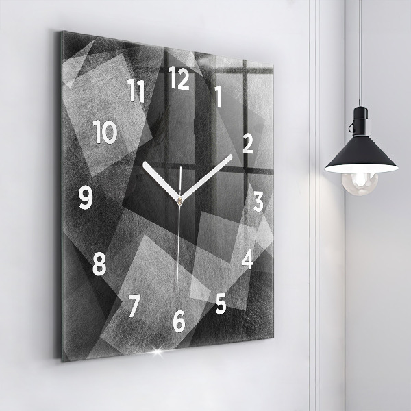 Orologio quadrato Astrazione geometrica