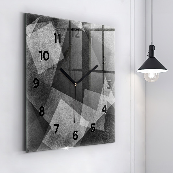 Orologio quadrato Astrazione geometrica