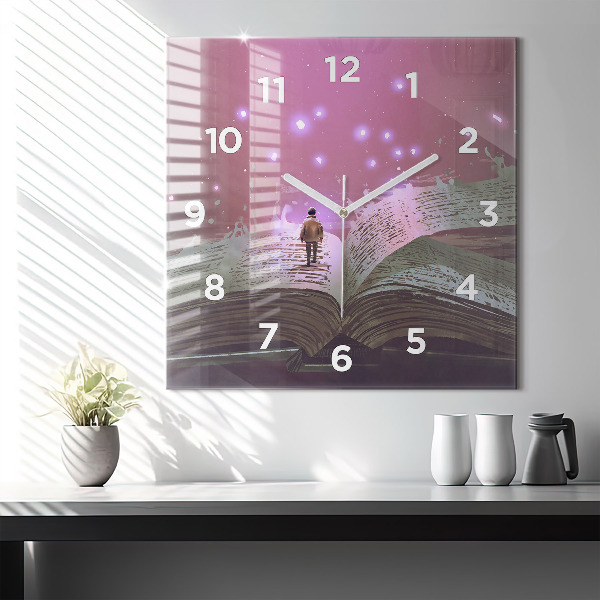 Orologio quadrato Libro di astrazione