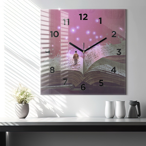 Orologio quadrato Libro di astrazione