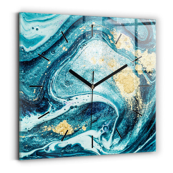 Orologio quadrato Marmo astratto