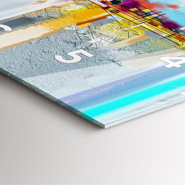 Orologio quadrato Ponte astratto