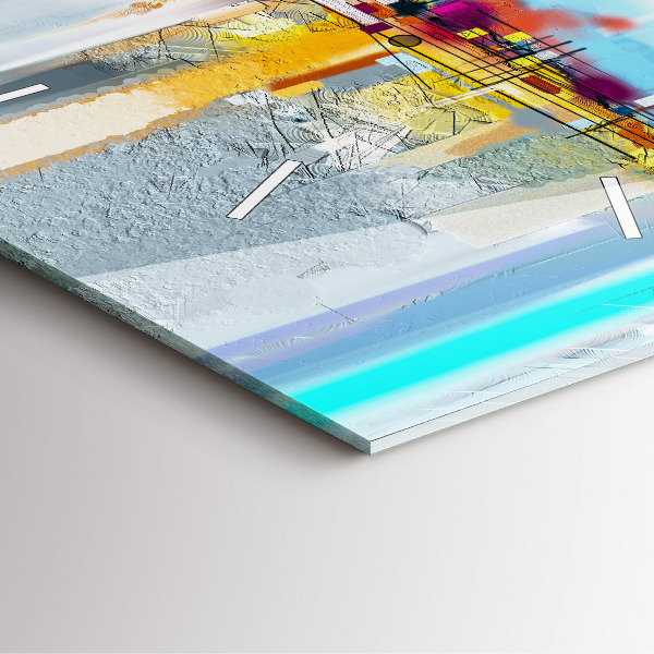 Orologio quadrato Ponte astratto