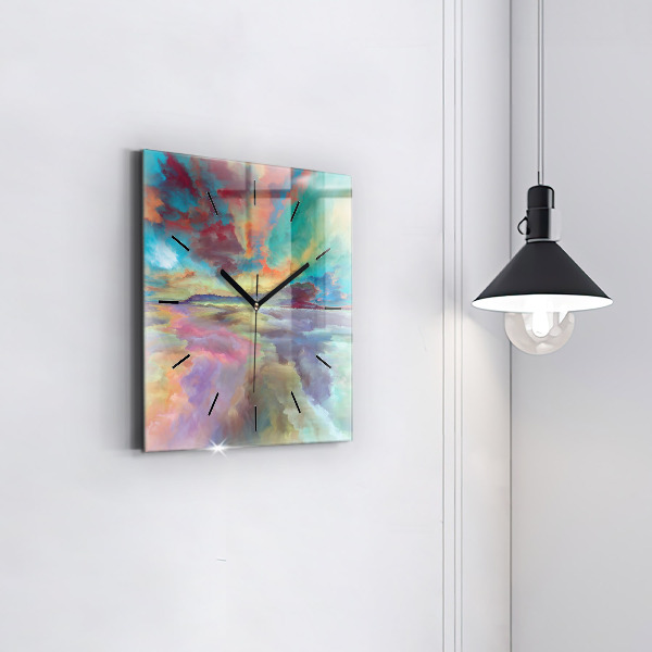 Orologio quadrato Paesaggio astratto