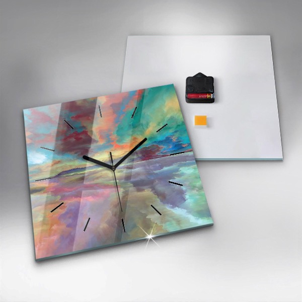 Orologio quadrato Paesaggio astratto