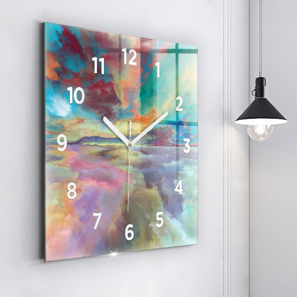 Orologio quadrato Paesaggio astratto