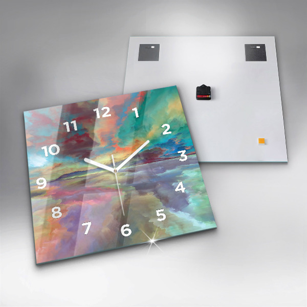 Orologio quadrato Paesaggio astratto