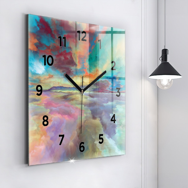 Orologio quadrato Paesaggio astratto