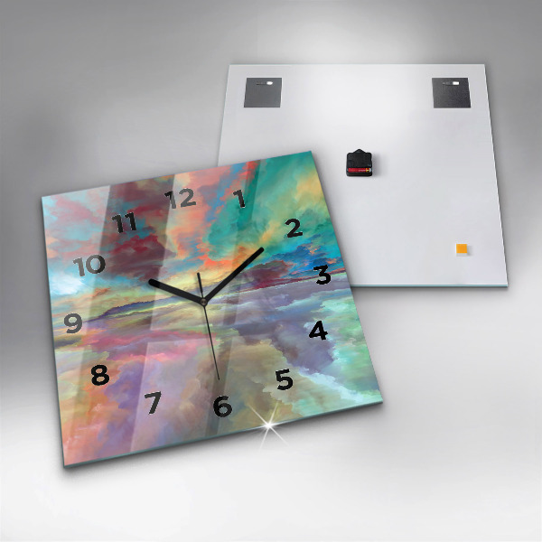 Orologio quadrato Paesaggio astratto