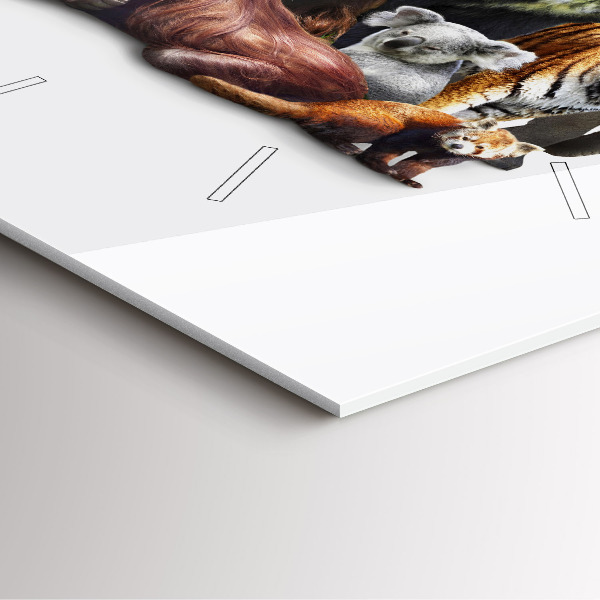 Orologio quadrato Animali selvatici