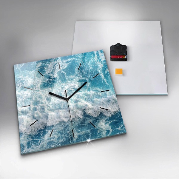 Orologio quadrato Onde del mare
