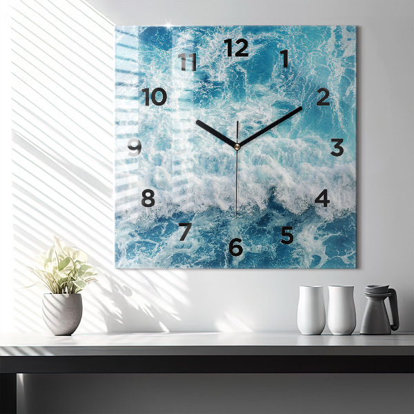 Orologio quadrato Onde del mare