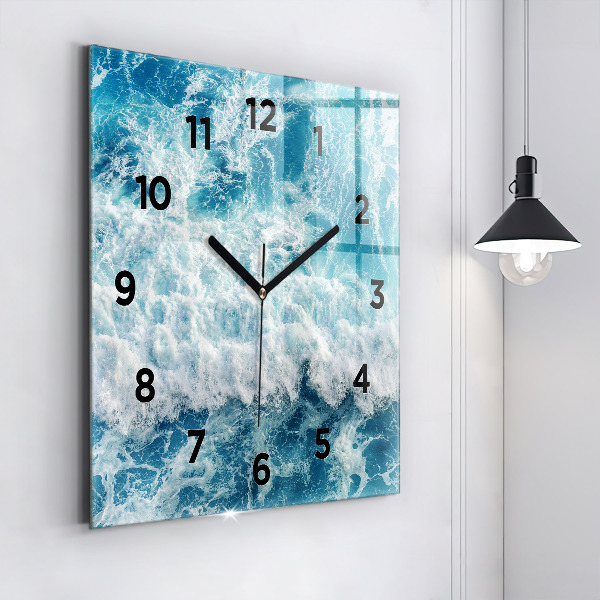 Orologio quadrato Onde del mare