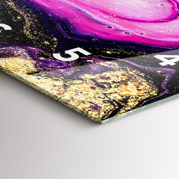 Orologio quadrato Marmo astratto