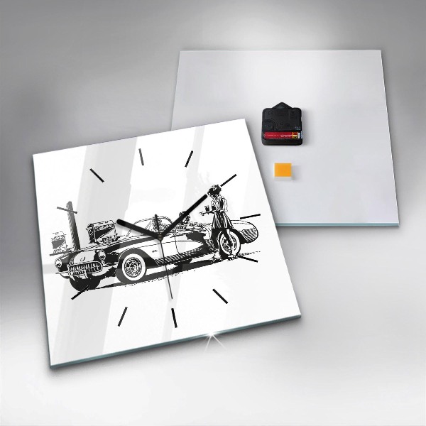 Orologio quadrato Illustrazione retrò