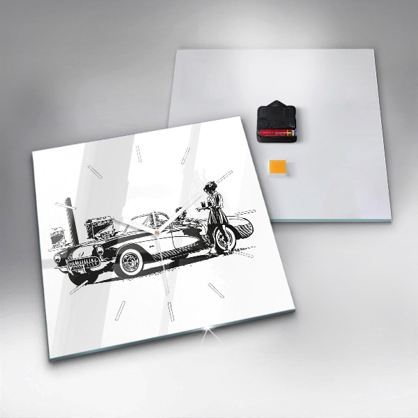 Orologio quadrato Illustrazione retrò