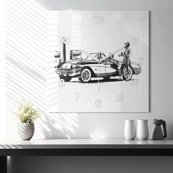 Orologio quadrato Illustrazione retrò