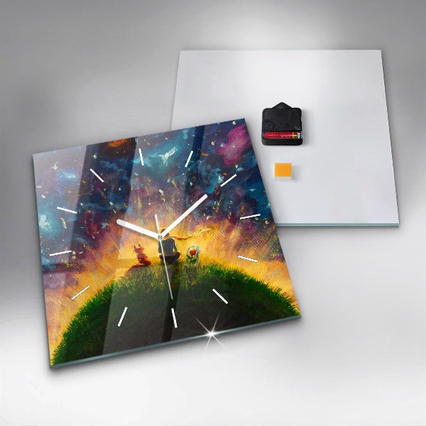 Orologio quadrato Astrazione Il Piccolo Principe