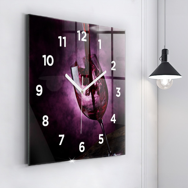 Orologio quadrato Bicchiere da vino