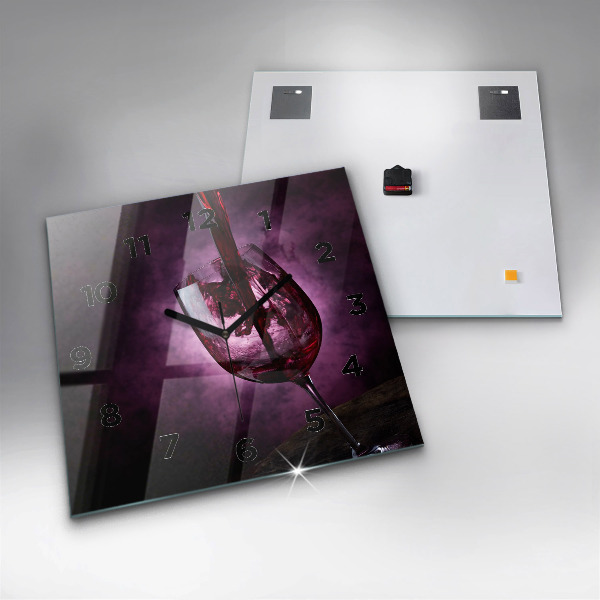 Orologio quadrato Bicchiere da vino