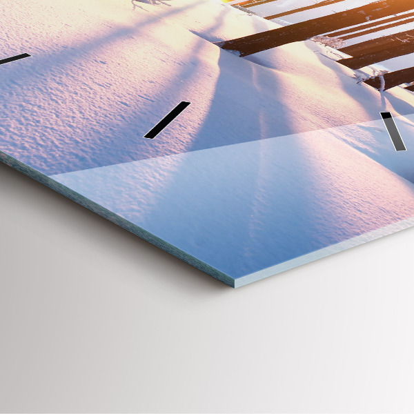 Orologio quadrato Foresta del tramonto