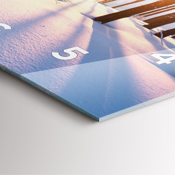 Orologio quadrato Foresta del tramonto