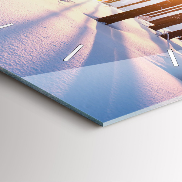 Orologio quadrato Foresta del tramonto