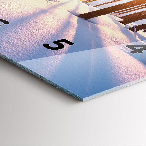 Orologio quadrato Foresta del tramonto