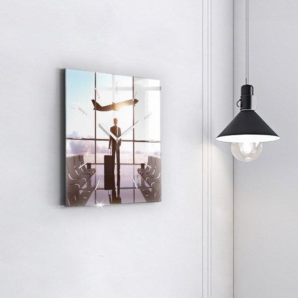 Orologio quadrato Uomo all'aeroporto