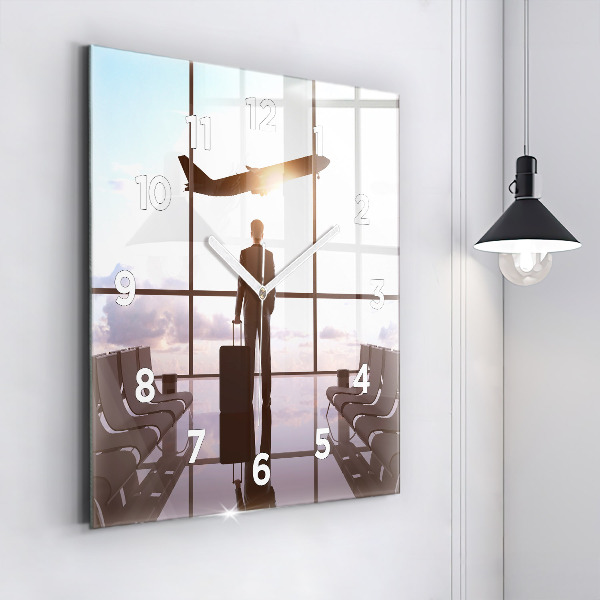 Orologio quadrato Uomo all'aeroporto