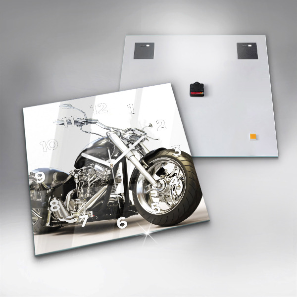 Orologio quadrato Motocicletta nera