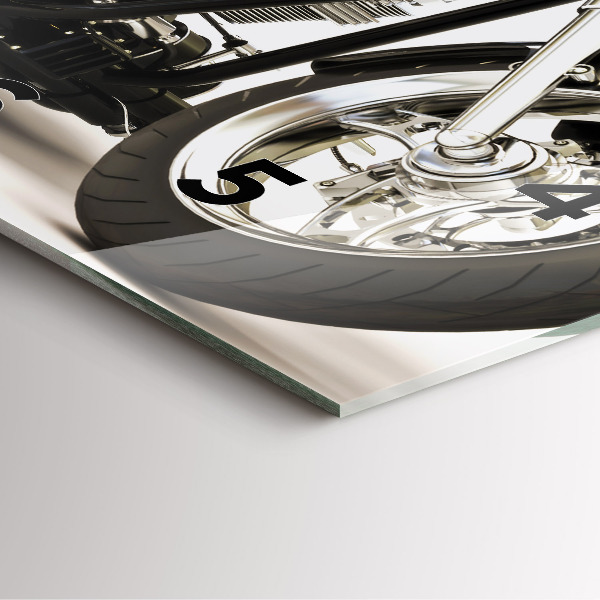 Orologio quadrato Motocicletta nera