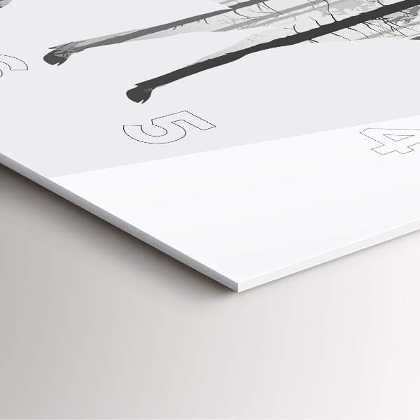 Orologio quadrato Silhouette di una foresta di cervi