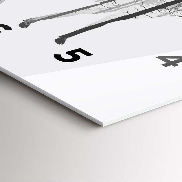 Orologio quadrato Silhouette di una foresta di cervi