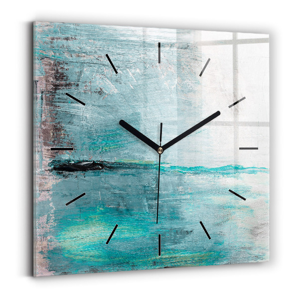Orologio quadrato Texture astratta dell'olio