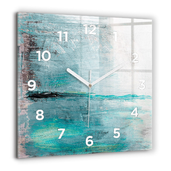 Orologio quadrato Texture astratta dell'olio