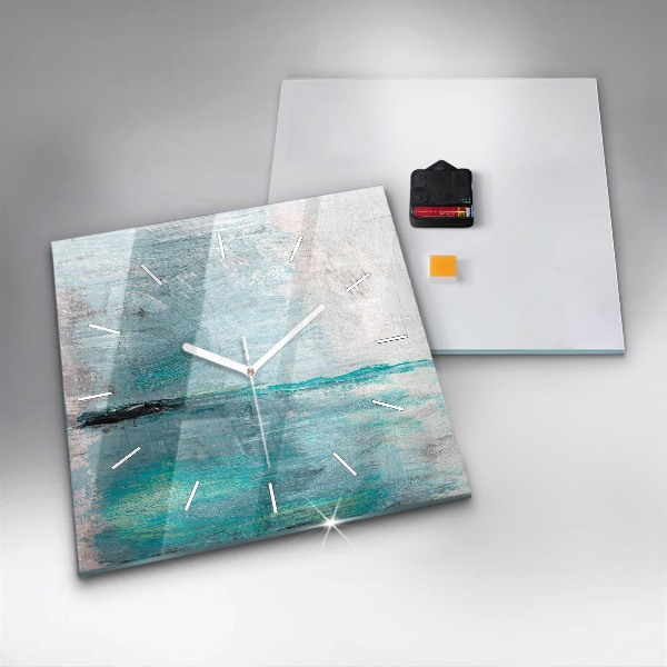Orologio quadrato Texture astratta dell'olio