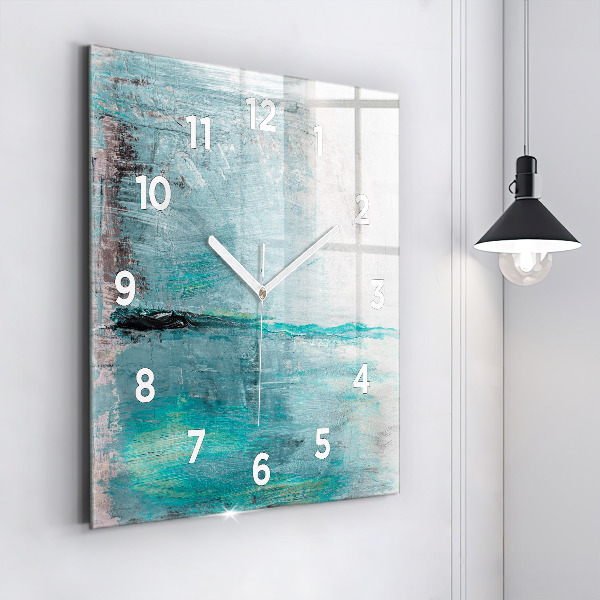Orologio quadrato Texture astratta dell'olio