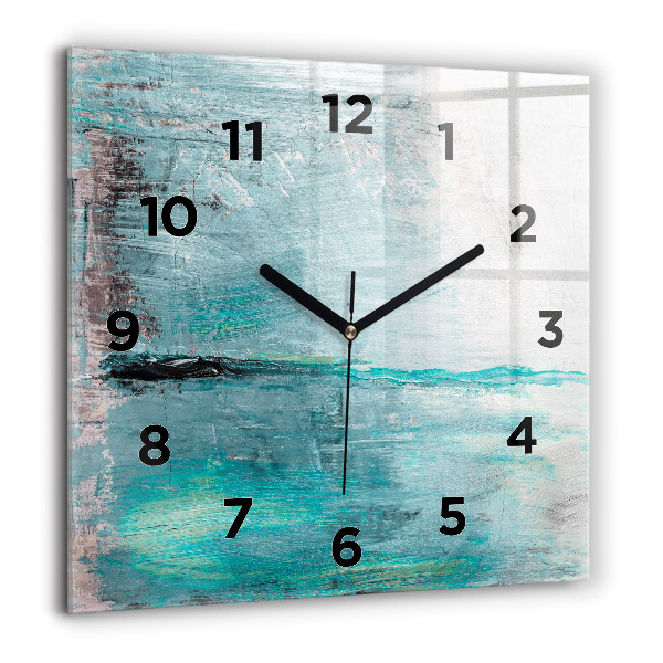 Orologio quadrato Texture astratta dell'olio