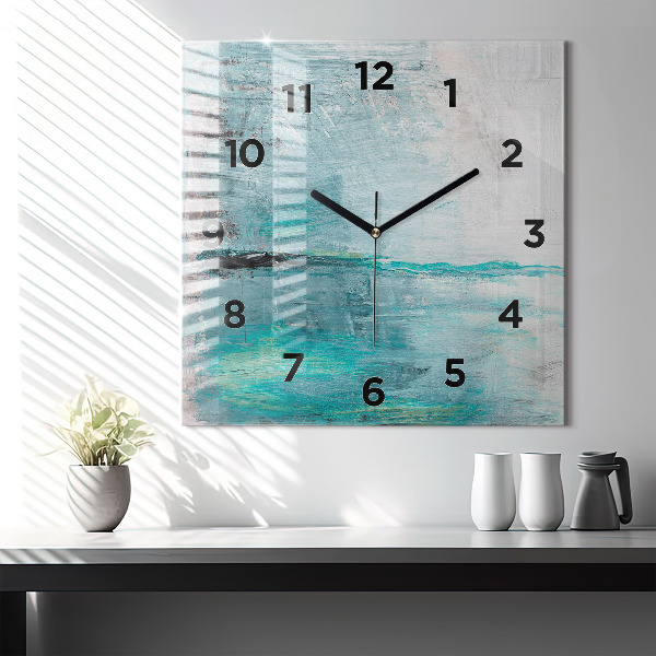 Orologio quadrato Texture astratta dell'olio
