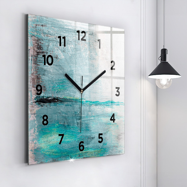 Orologio quadrato Texture astratta dell'olio