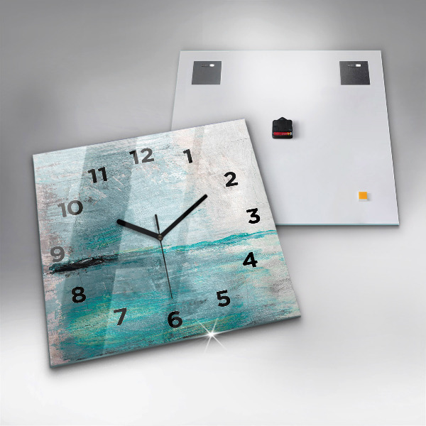 Orologio quadrato Texture astratta dell'olio