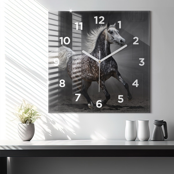 Orologio quadrato Cavallo al galoppo